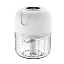 Mini Processador Elétrico Moedor  De Carne Vegetais Alho Fruta Amendoim Recarregável USB 250ml