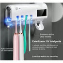 Dispensador Automático de Pasta e Suporte de Escovas | CleanPress Pro™